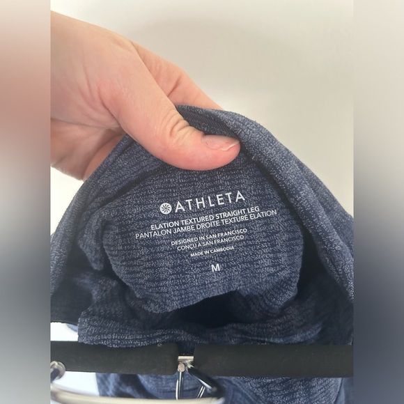 Athleta Elation Textured Straight Leg Pant Size Medium - Picture 9 of 9